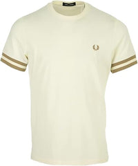 Thumbnail for Fred Perry T-Shirt Ringer, elfenbein, im Sale
