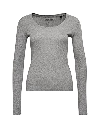 OPUS Damen Langarmshirt | Longsleeve SORANA Slim aus BCI Cotton Mix Milk, 38 im Sale