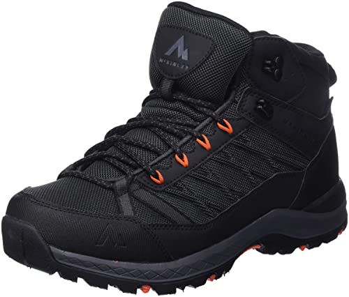McKinley men's Kona V Mid AQX hiking shoe, Black/Anthracite/Red, 46 EU on sale