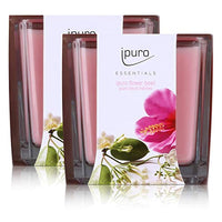 Thumbnail for Essentials by Ipuro scented candle flower bowl 125g - The wonderful encounter of floral notes and invigorating freshness (2-pack)