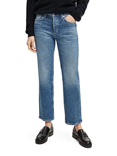 Scotch & Soda Maison Damen The Sky Straight Fit Jeans, Windcatcher 4903, 29/30 im Sale