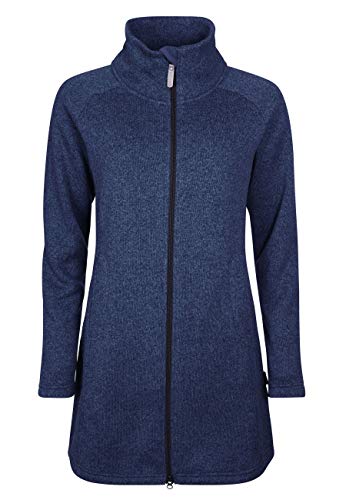 ELKLINE women's fleece coat Bestcondition | Knitted fleece, mid-length, slightly tailored, color: khaki melange, on sale
