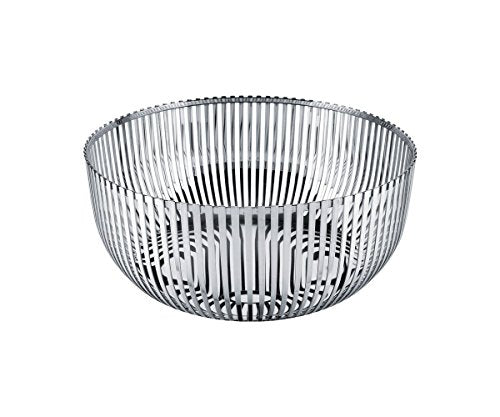 Alessi Obstschale aus Edelstahl, Silber,22 x 25 x 15 cm im Sale