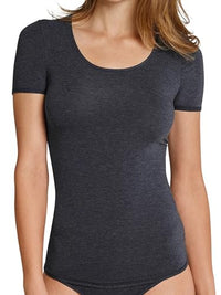 Thumbnail for Schiesser Damen Shirt Halbarm - Personal Fit Unterhemd, Braun_155413, EU im Sale