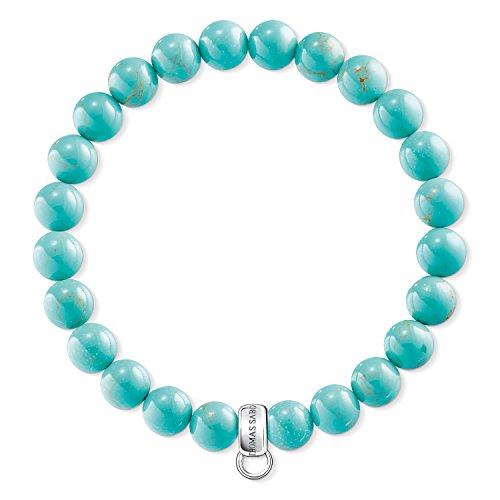 Thomas Sabo Damen Charm-Armband Türkis Charm Club 925 Sterling Silber X0213-404-17 im Sale