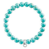 Thumbnail for Thomas Sabo Damen Charm-Armband Türkis Charm Club 925 Sterling Silber X0213-404-17 im Sale