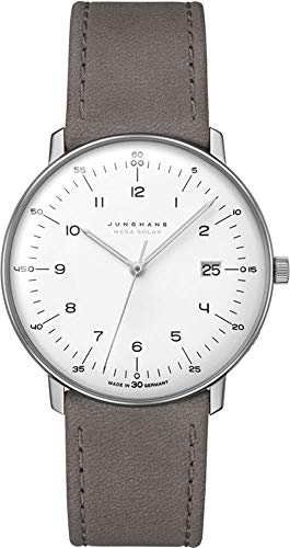 JUNGHANS max Bill Men's Radio-Controlled Watch Mega Solar Titanium 59/2021.02 on Sale