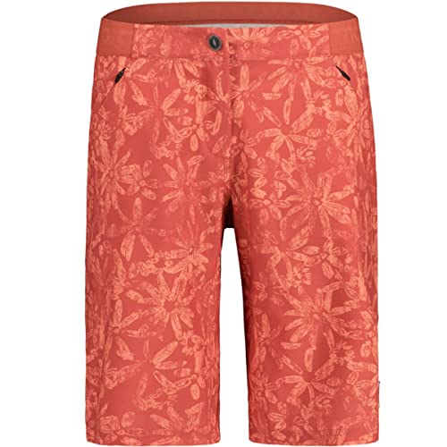 Maloja W Anemonam. Printed Shorts Rot - Elastische schnelltrocknende Damen Bike Shorts, im Sale