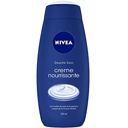 NIVEA Care Shower Cream (1 x 500 ml), enriched with grape seed oil &amp; almond, moisturizing body care that cleanses and strengthens the microbiome for dry skin on sale
