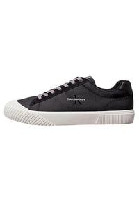 Thumbnail for Calvin Klein Jeans Men's Vulcanized Sneaker Skater Shoes, Black (Black/ Bright White), 44 on Sale