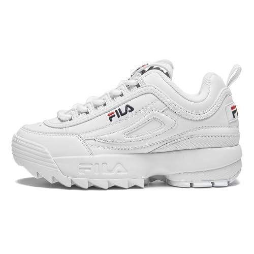 FILA Unisex Kinder Disruptor Teens Sneaker, White, EU im Sale