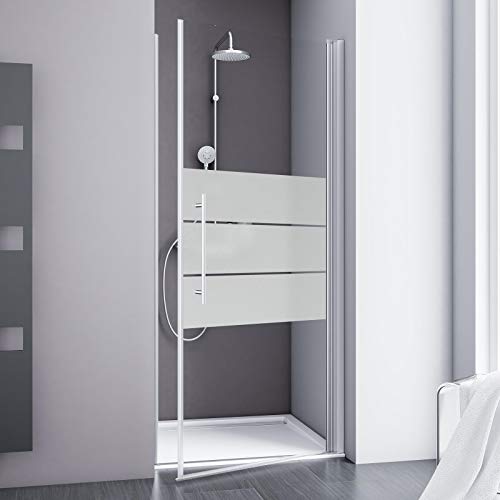 Schulte Alexa Style 2.0 ExpressPlus Duschkabine Drehtür in Nische, 90 x 192 cm, 5 mm Sicherheitsglas (ESG) Dekor Depoli Light mit fixil-Beschichtung, Alu-Natur, EP321006 01 310 im Sale