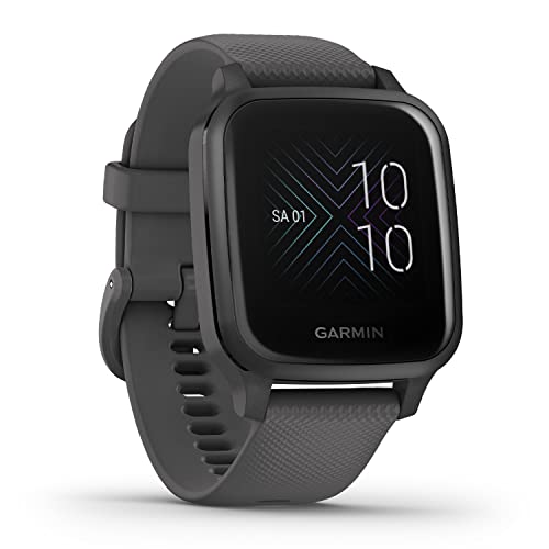 Garmin Venu Sq – waterproof GPS fitness smartwatch with 1.3-inch touch display, sports apps, heart rate monitoring, sleep analysis, 6-day battery life, contactless payment (Refurbished)