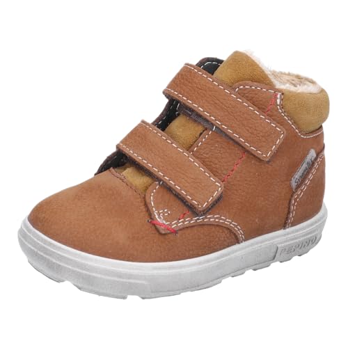 RICOSTA Jungen Winterstiefel Alex, Kinder Lauflernschuhe, Weite: Weit, lose Einlage, Sympatex, Lammwolle, gefüttert, wasserdicht, Curry (260), 25 EU im Sale