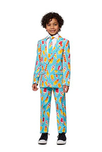 Thumbnail for OppoSuits Lustige Verrückt Anzüge für Jungen 2 - 8 Jahre alt - Kommt mit Jacke, Hose und Krawatte Cool Cones 92/98 im Sale