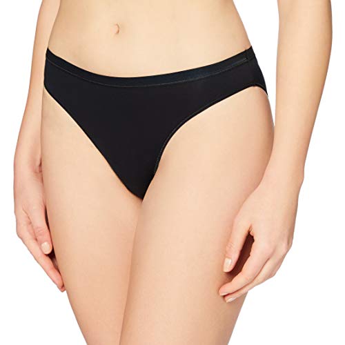HANRO Women's Cotton Sensation Mini Brazilian Briefs, Black (Black 0019), (Manufacturer size: XS) on sale