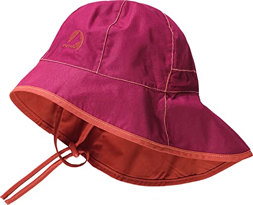 Finkid Ranta Sport Red - Water-repellent lightweight children's cotton hat, size 50 - color Beet Red - Chili