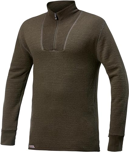 Woolpower 200 Zip Rollkragen Pine Green Größe S 2021 Unterwäsche im Sale