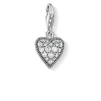 Thumbnail for Thomas Sabo Damen-Charm-Anhänger Vintage Herz 925er Sterlingsilber geschwärzt 1747-643-14