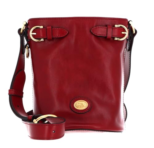 The Bridge Biba Bucket Bag Rosso Ribes/Oro im Sale