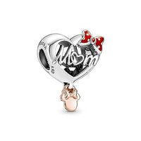 Thumbnail for PANDORA x DISNEY Charm Minnie Maus Mama Herz Silber rosévergoldet 781142C01 im Sale