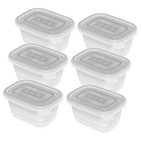Thumbnail for Rotho Freeze 6er-Set Gefrierboxen 0.25l mit Deckel, Kunststoff (PP) BPA-frei, transparent, 6 x 0.25l (11.2 x 7.8 x 13.2 cm) im Sale