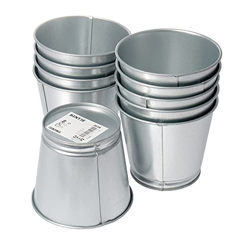IKEA, Bintje flowerpot, galvanized steel, 9 cm, 10 pieces on sale