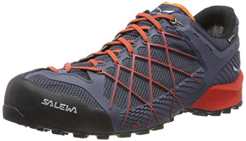 SALEWA Herren Ms Wildfire Gore-tex Trekking-& Wanderhalbschuhe, Ombre Blue Fluo Orange, 43 EU im Sale