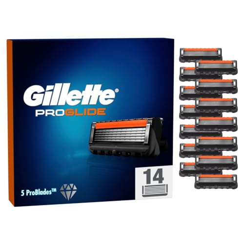 Gillette ProGlide Rasierklingen, 14 Ersatzklingen für Nassrasierer Herren mit 5-fach Klinge im Sale