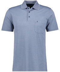 Thumbnail for RAGMAN Men's Softknit Polo Shirt Fishing Net 3XL, Berry-559 on Sale
