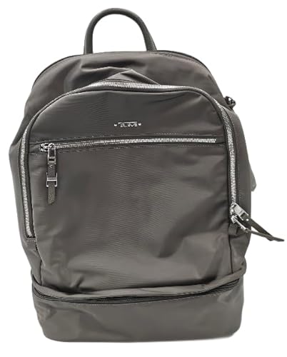 TUMI 149006 Bexley Grey With Silver Hardware Multi Compartment Women Backpack, GRAU, Medium, Rucksack im Sale
