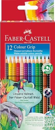 Faber-Castell 112412 - Colour GRIP coloured pencils, cardboard box of 12 on sale