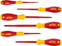 Thumbnail for Wiha Schraubendreher Set SoftFinish electric Schlitz I Pozidriv 6-teilig – Hochwertiges Handwerkzeug Set I Elektriker Werkzeug I IEC 60900 Standard I SoftFinish Griff I Erhöht Effizienz (25477) im Sale