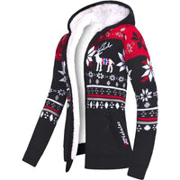 Thumbnail for Nebulus women's jacket NORON, with hood, chic sweater in Norwegian style (M/38, off-white-black) on sale