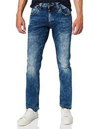 Thumbnail for Timezone Herren EduardoTZ Slim Jeans, Blau (White Aged Wash 3201), W32/L34 im Sale