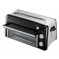 Thumbnail for Tefal Toast n' Grill TL6008 | 2-in-1 toaster and mini oven | Very energy-efficient and fast | 1300 watts | 43.5 x 28.5 x 22.5 cm | Black/matte aluminum | 220-240V | 50-60Hz on sale