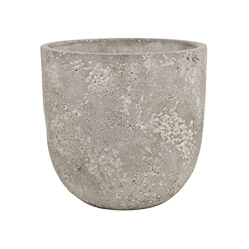 BUTLERS Outdoor Plant Pot Ø 13cm Concrete - FLORAL Basic - Plant pot for indoor and outdoor use | Planter for decorating balconies, kitchens, windowsills, plant shelves, and living rooms on sale
