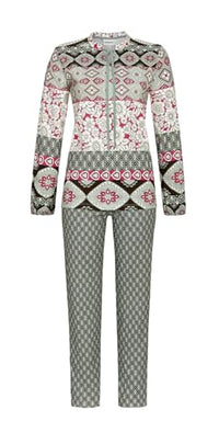 Thumbnail for Ringella pajamas in a pattern mix color sage, on sale