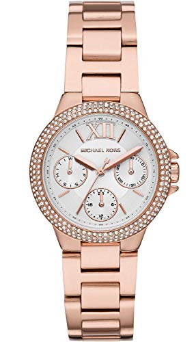 Michael Kors MK6844 Camille Women's Watch Stainless Steel 5 bar Analog Date Gold on Sale