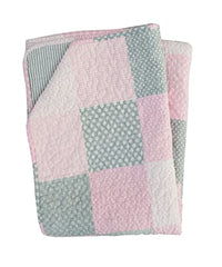 Thumbnail for Krasilnikoff Quilt Patchwork Rosa Baumwolle Tagesdecke pink Plaid Decke 130x180