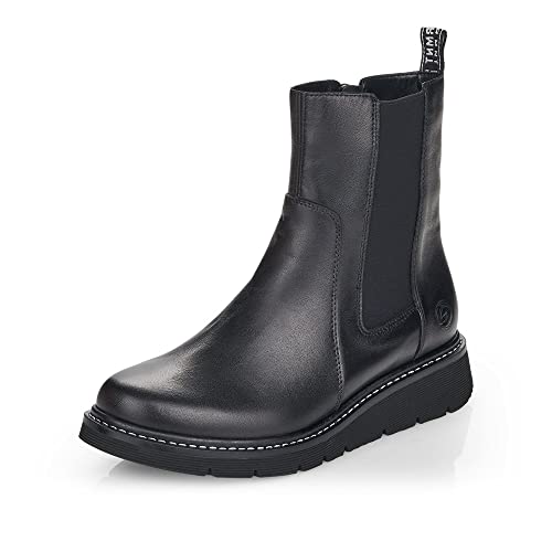 Remonte Damen D3970 Chelsea-Stiefel, schwarz/schwarz / 01, 43 EU im Sale