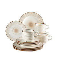 Thumbnail for MÄSER 931941 Series Prospero Premium Coffee Set for 4 people in catering quality, 12-piece modern coffee service in unique vintage style, white, durable porcelain on sale
