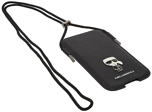 Karl Lagerfeld Tasche KLHCP12MOPHKMK 6,1 schwarz Saffiano Ikonik Karl`s im Sale