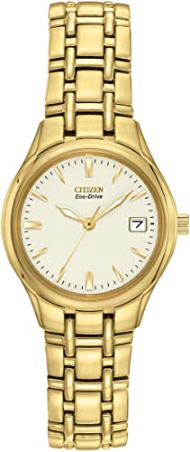 Citizen Women's Analog Quartz Watch with Stainless Steel Bracelet EW1262-55P on Sale