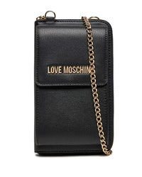 Thumbnail for Portafoglio donna Love Moschino zip around porta telefono ecopelle nero A25MO36 JC5701PP0LLD0000 NERO on sale