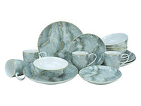Thumbnail for CreaTable, 22275, Serie Marmor Collection grau, 16-teiliges Geschirrset, Kombiservice aus Steinzeug, spülmaschinen- und mikrowellengeeignet, Qualitätsproduktion im Sale