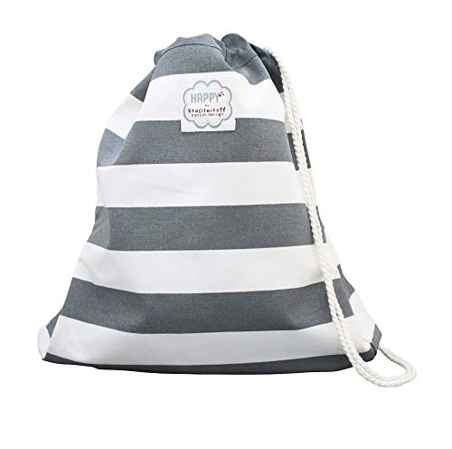 Krasilnikoff Beutel mit Kordel Mega Stripes Danish Design im Sale