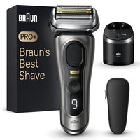 Thumbnail for Braun Series 9 Pro+ Men's Electric Shaver with 5 Pro Shaving Elements, ProTrimmer & Cleaning Station, 60 Min Runtime, Gift for Men, Made in Germany, 9565cc, Precious Metal on Sale