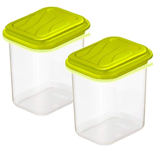 Rotho Rondo set of 2 spice shakers 0.15l with lid, plastic (PP) BPA-free, transparent, 2 x 0.15l (14.0 x 9.5 x 7.5 cm) on sale