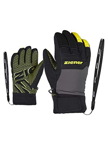 Ziener Kinder Ski-Handschuhe/Wintersport Wasserdicht Atmungsaktiv Trendig Primaloft LANUS AS, magnet, 4,5 im Sale